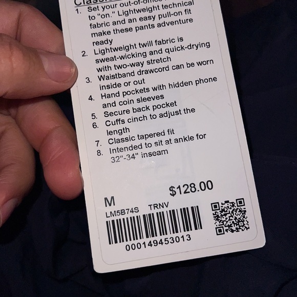 lululemon Lightweight Twill Classic-Fit Pant true navy - Picture 6 of 6